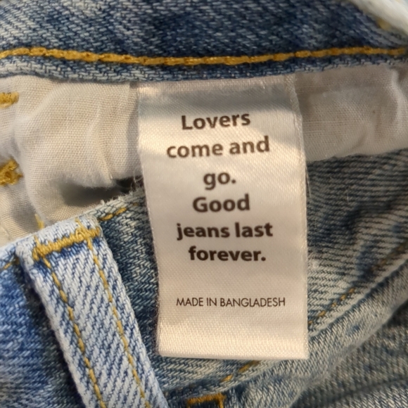 Pacsun Women's High Rise Straight Light Blue Jeans, Size 27 - Picture 7 of 9